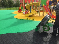 Устройство покрытий из резиновой крошки